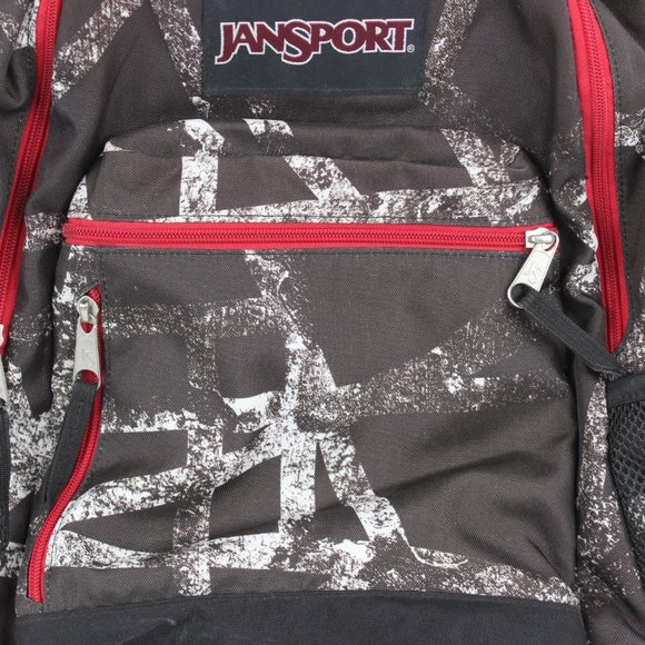JanSport School Day Backpack Birch Tree Timber Pattern 4-Compartments Unisex - Picture 3 of 8